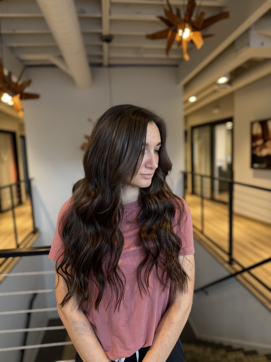 Hair color work by Michelle Emmons